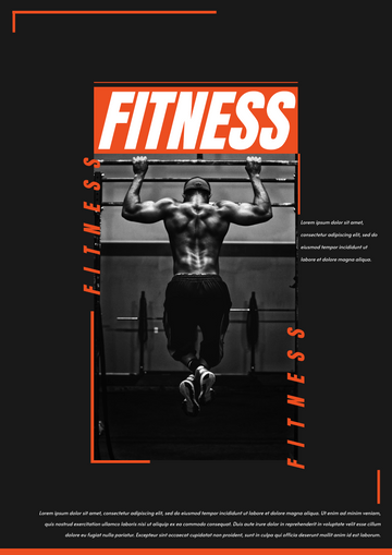 Poster template: Fitness Poster (Created by Visual Paradigm Online's Poster maker)