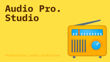 Business Card template: Audio Pro Business Cards (Created by InfoART's Business Card maker)