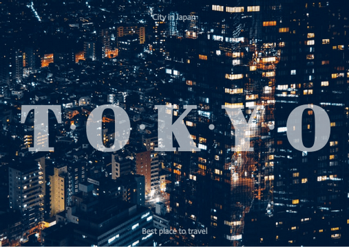 Editable postcards template:Tokyo Postcard