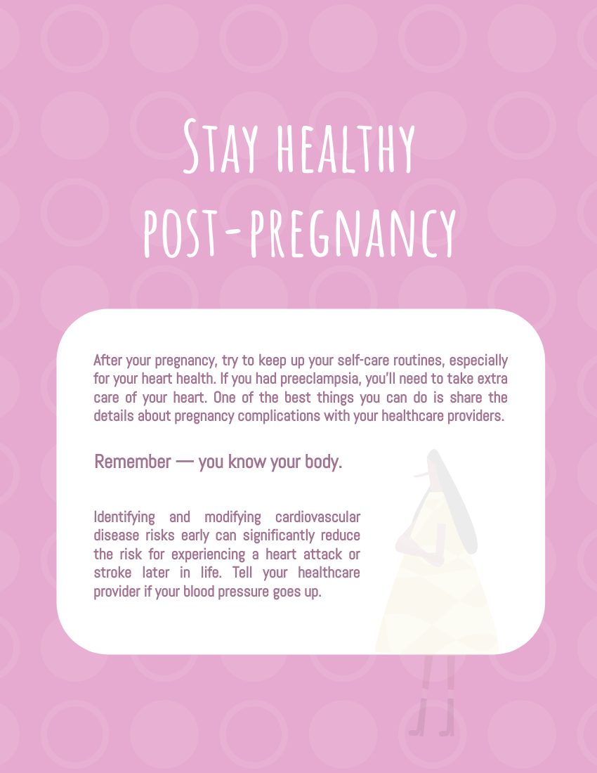 小冊子 模板。 7 Ways To Support Healthy Blood Pressure During Pregnancy (由 Visual Paradigm Online 的小冊子軟件製作)