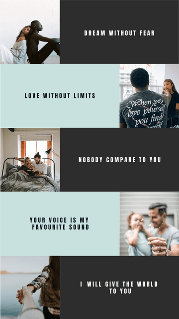 Photo Collage template: Love Without Limits Photo Collage (Created by Visual Paradigm Online's Photo Collage maker)