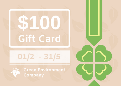 Editable giftcards template:Eco Store Gift Card