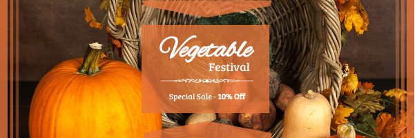Orange Vegetable Festival Email Header