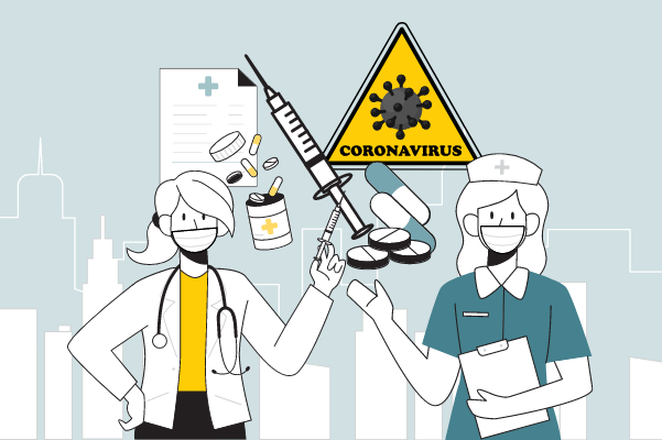 Healthcare Illustration template: Coronavirus Illustration 2021 (Created by Scenarios's Healthcare Illustration maker)