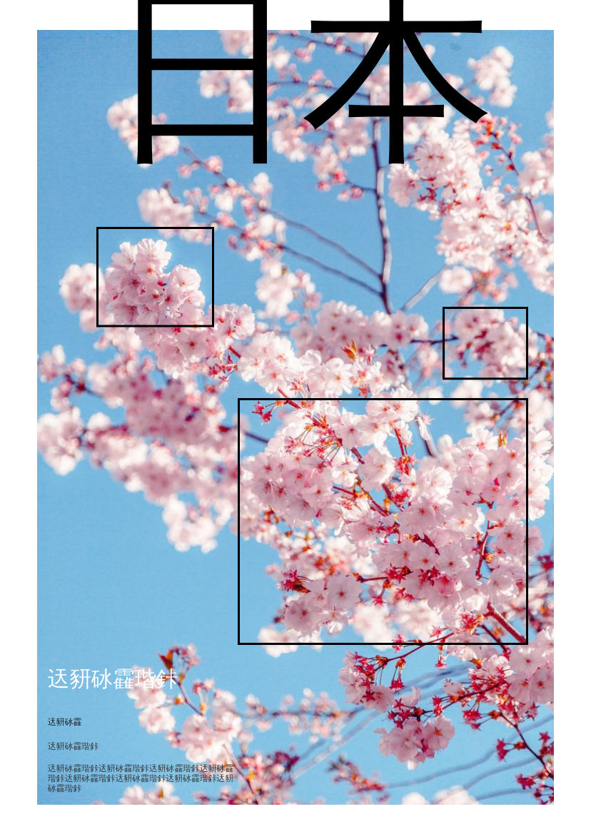 传单 模板。日本传单 (由 Visual Paradigm Online 的传单软件制作)