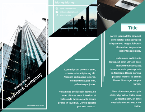 Brochures template: Introduction Of Business Company Brochure (Created by Visual Paradigm Online's Brochures maker)