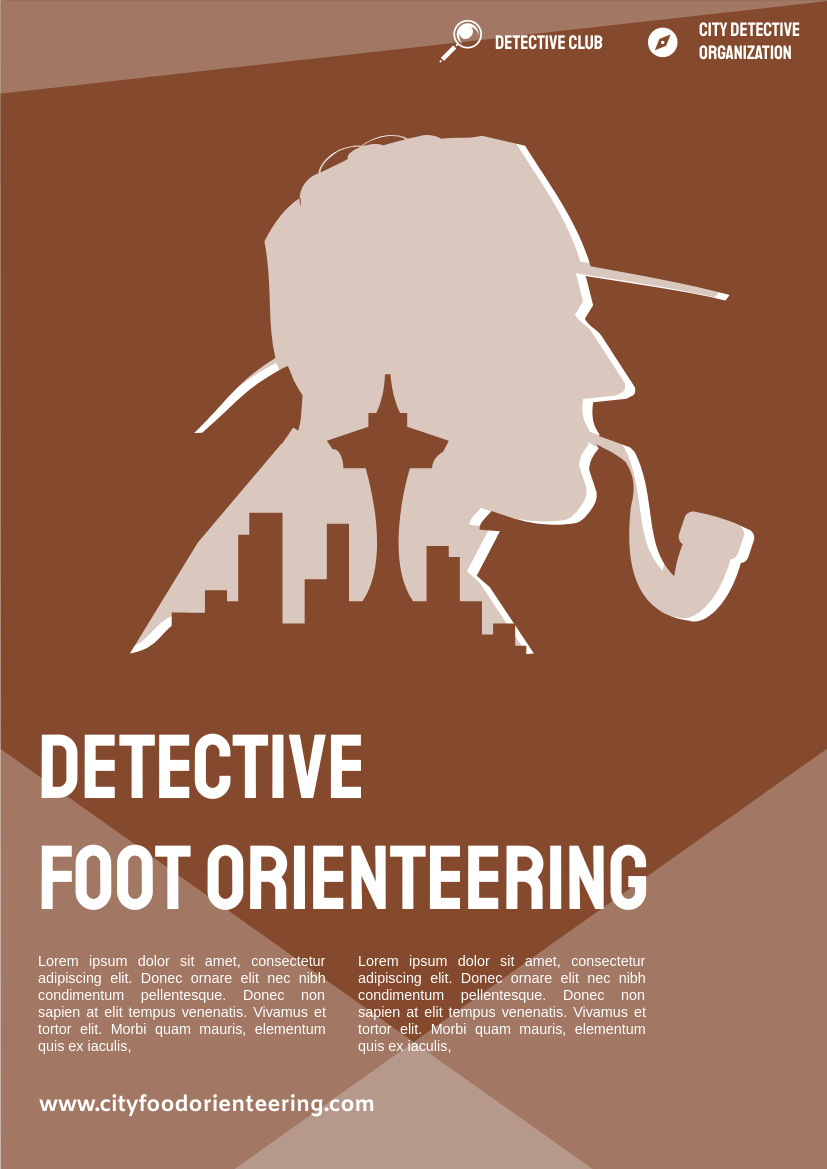 Flyer template: Foot Orienteering Flyer (Created by InfoART's Flyer maker)
