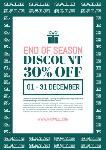 Flyer template: End Of Season Sale Flyer (Created by Visual Paradigm Online's Flyer maker)