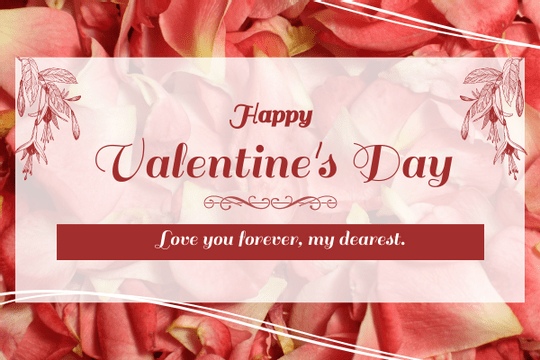 Rose Valentine's Day Greeting Card