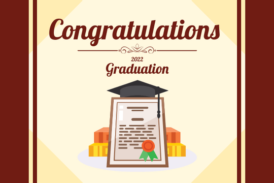 Greeting Cards template: Graduation Graphic Greeting Card (Created by Visual Paradigm Online's Greeting Cards maker)