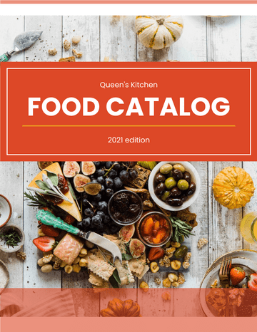 Catalog template: Restaurant Food Catalog (Created by InfoART's  marker)