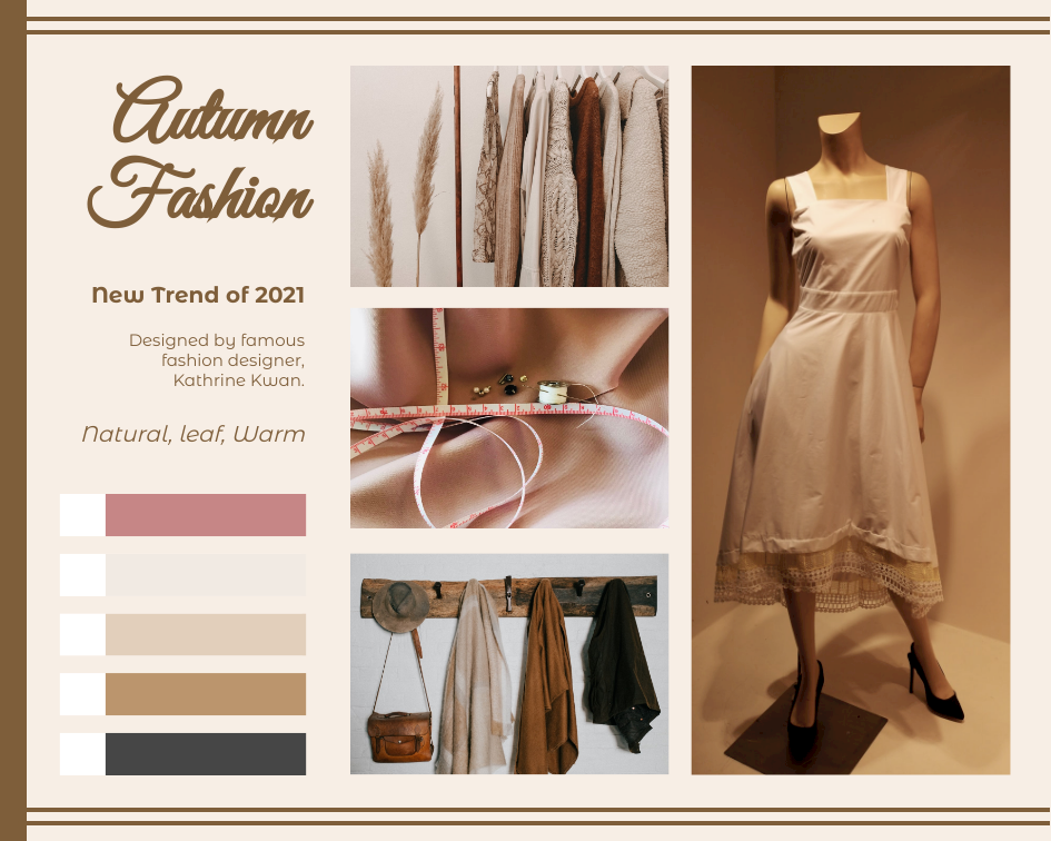 Mood Board template: Warm Clothing Mood Board (Created by Collage's Mood Board maker)