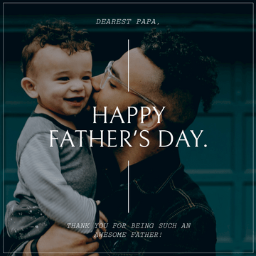 Editable instagramposts template:Awesome Dad Father's Day Instagram Post