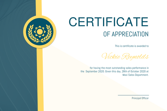 Certificate template: Eden Green Certificate (Created by Visual Paradigm Online's Certificate maker)