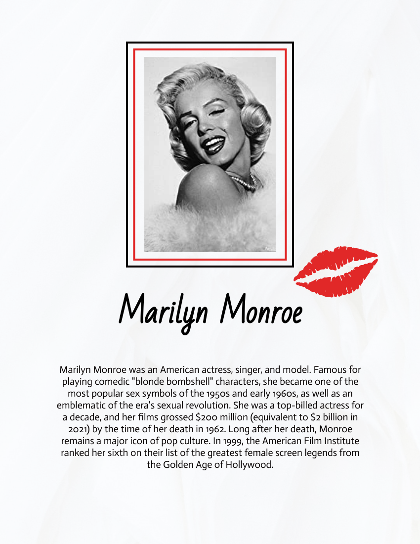 smile is best makeup a could - Marilyn Monroe | Quote Template