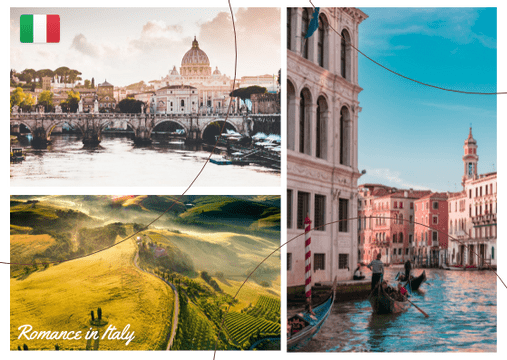 Postcard template: Italy Postcard (Created by Visual Paradigm Online's Postcard maker)