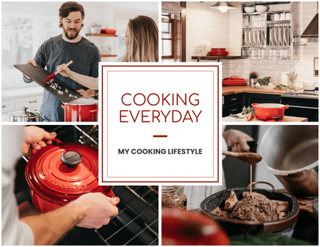 Everyday Photo book template: Cooking Everyday Photo Book (Created by InfoART's  marker)