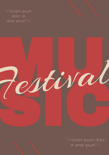 Posters template: Music Festival Poster (Created by Visual Paradigm Online's Posters maker)