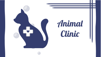 Business Card template: Animal Clinic Business Cards (Created by InfoART's Business Card maker)