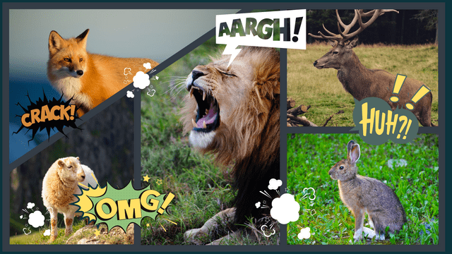Comic Strip template: Animals Stories Comic Strip (Created by Visual Paradigm Online's Comic Strip maker)
