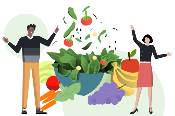 Healthcare Illustration template: Vegetables Illustration (Created by Scenarios's Healthcare Illustration maker)
