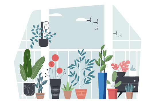 Home Illustrations template: Plants Illustration (Created by Visual Paradigm Online's Home Illustrations maker)