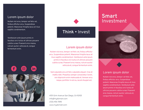 Brochures template: Smart Investment Brochure (Created by Visual Paradigm Online's Brochures maker)