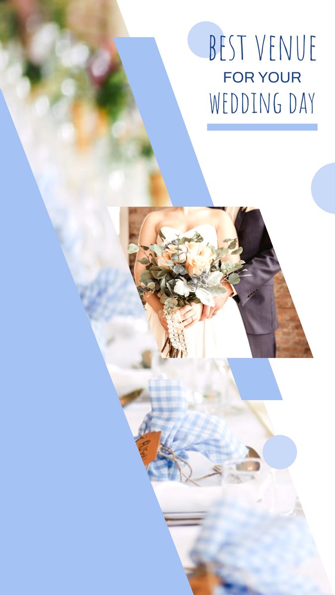 Instagram Story template: Blue Wedding Planning Instagram Story (Created by InfoART's Instagram Story maker)