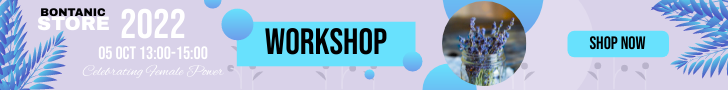 Banner Ad template: Botanical Workshop Promote Banner Ad (Created by InfoART's Banner Ad maker)