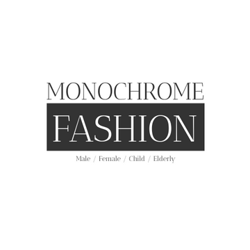 Editable logos template:Monochrome Typography Logo Generated For Fashion And Clothing Related Company