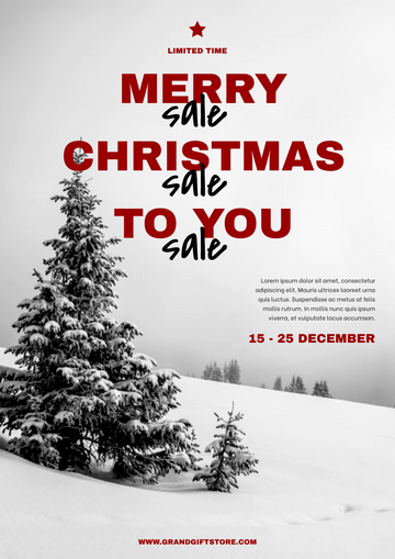 Editable posters template:Christmas Special Sale For You Poster