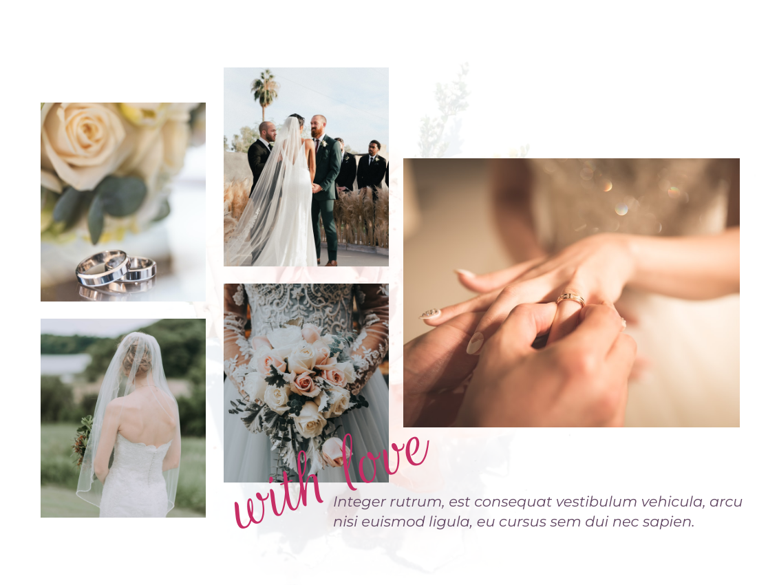 Wedding Photo Book template: Water Paint Wedding Photo Book (Created by Visual Paradigm Online's Wedding Photo Book maker)