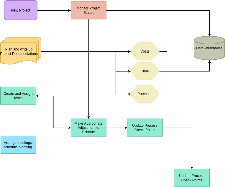 Project Audit Flowchart (Audit-Flussdiagramm Example)