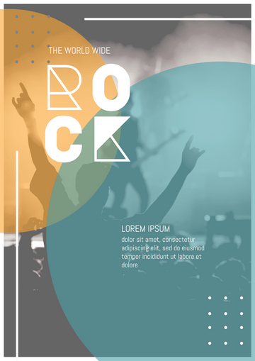 Poster template: Rock Poster (Created by Visual Paradigm Online's Poster maker)
