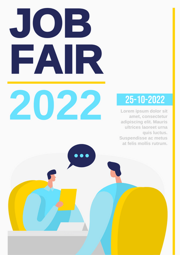 Editable posters template:Job Fair Poster