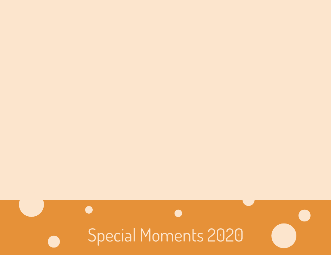 年度回顧照相簿 模板。 Special Moments Of 2020 Photo Book (由 Visual Paradigm Online 的年度回顧照相簿軟件製作)