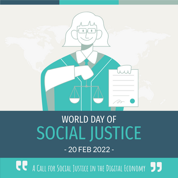 Instagram Post template: World Day Of Social Justice Instagram Post (Created by Visual Paradigm Online's Instagram Post maker)