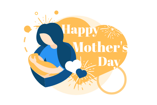 节日插图 模板。Happy Mother's Day (由 Visual Paradigm Online 的节日插图软件制作)