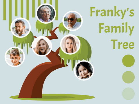 Family Trees template: Graphic Family Tree (Created by Visual Paradigm Online's Family Trees maker)