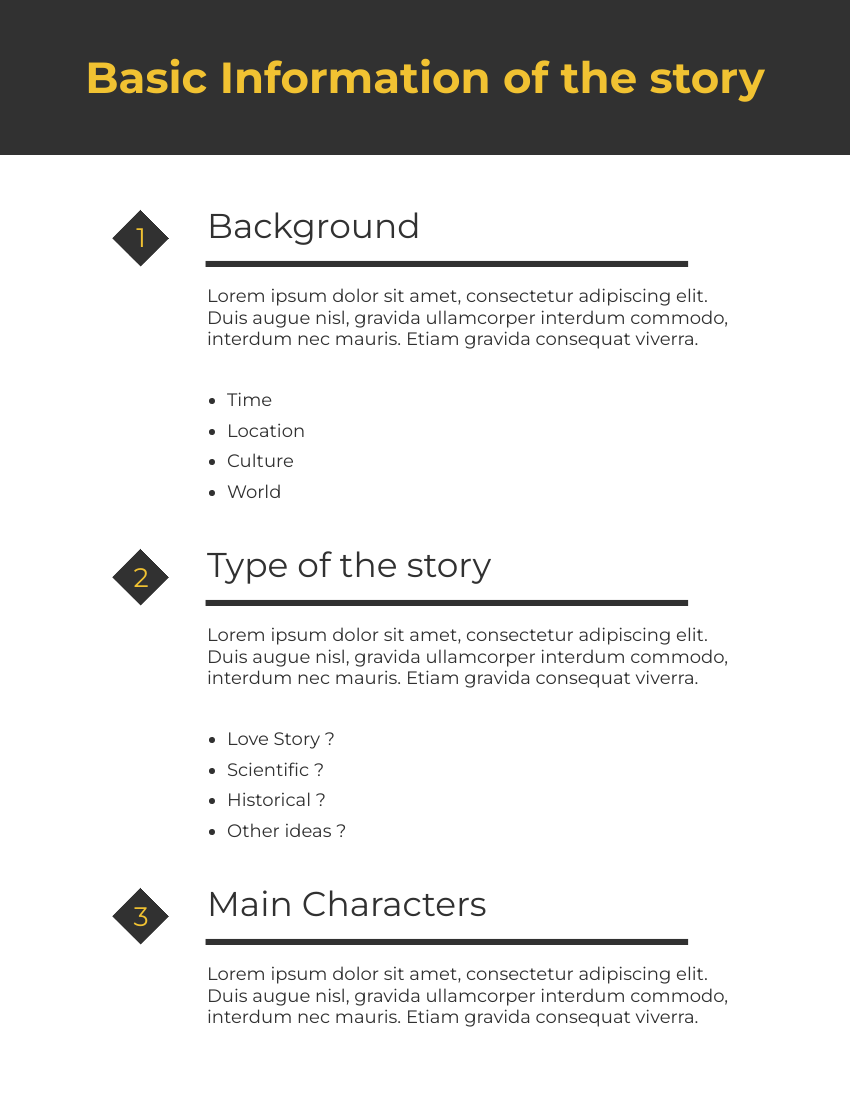 Booklet template: Story Creation Booklet (Created by Visual Paradigm Online's Booklet maker)