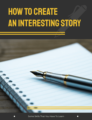 Booklet template: Story Creation Booklet (Created by Visual Paradigm Online's Booklet maker)