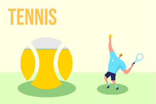 Sport template: Tennis (Created by Visual Paradigm Online's Sport maker)