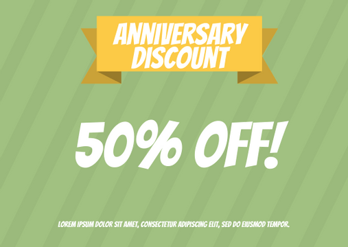 Anniversary Discount Gift Card