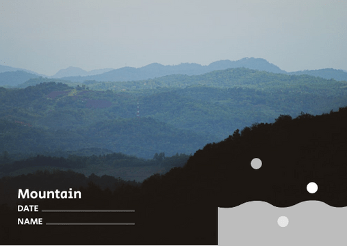 Postcard template: Mountain Postcard 2 (Created by Visual Paradigm Online's Postcard maker)
