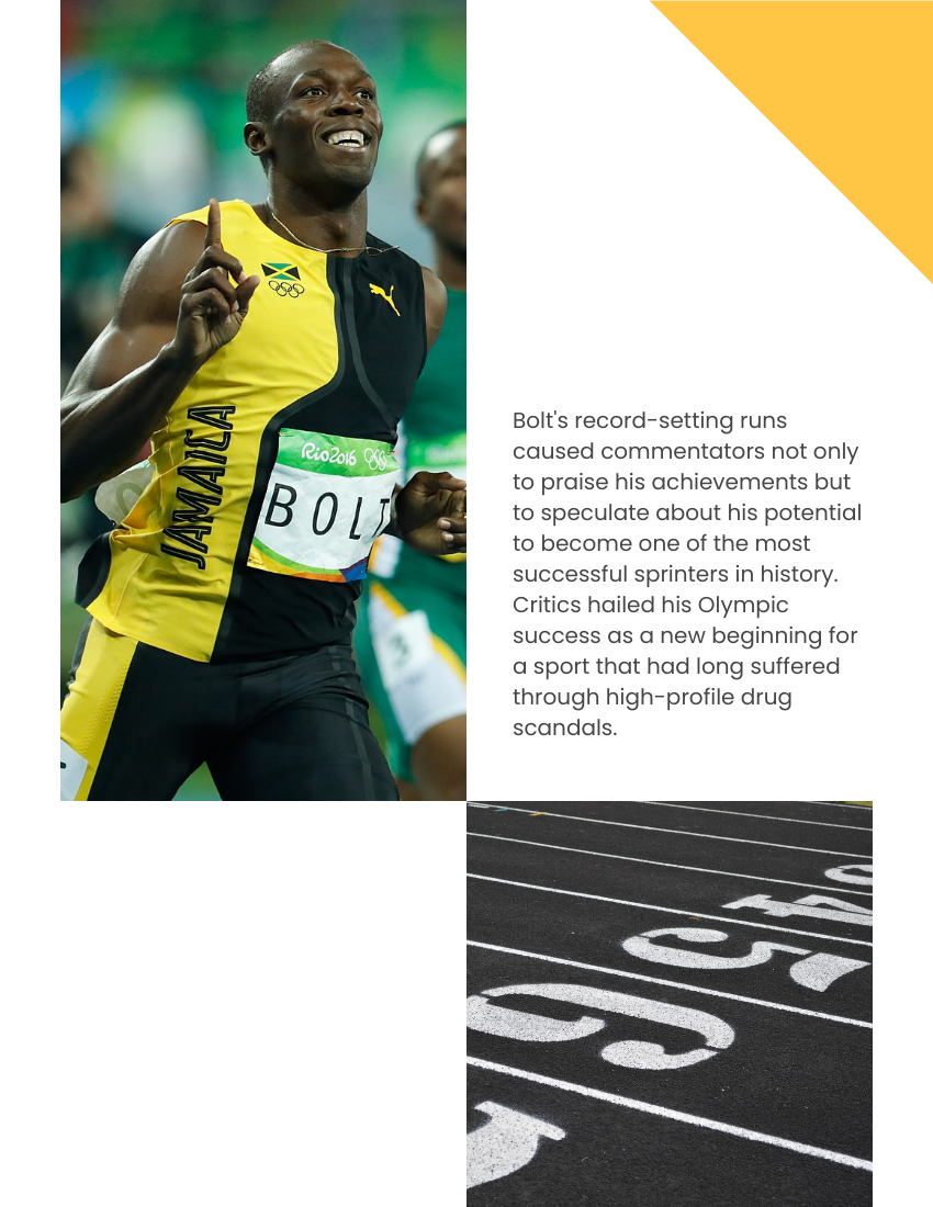 Quote 模板。 A lot of legends, a lot of people, have come before me. But this is my time. - Usain Bolt (由 Visual Paradigm Online 的Quote軟件製作)