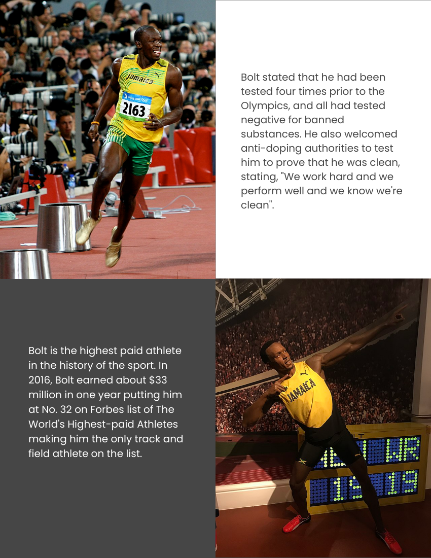 Quote template: A lot of legends, a lot of people, have come before me. But this is my time. - Usain Bolt (Created by Visual Paradigm Online's Quote maker)