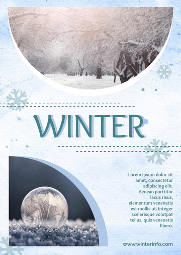 Flyer template: Winter Scene Flyer (Created by Visual Paradigm Online's Flyer maker)