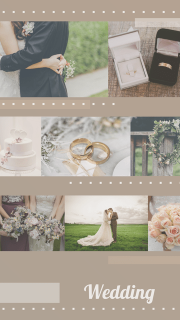 Editable instagramstories template:Wedding Instagram Story
