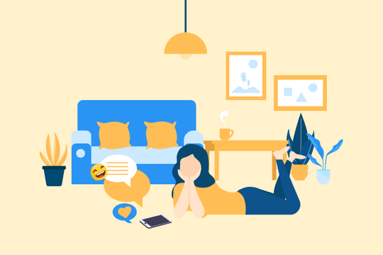 Connect With Friends Instantly Illustration