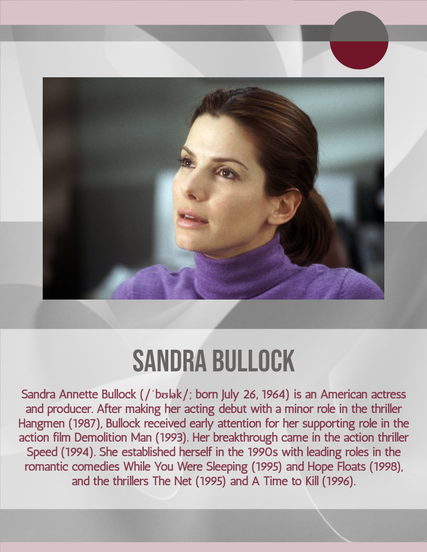 Quote template: I've made peace with the fact that the things that I thought were weaknesses or flaws were just me. I like them. - Sandra Bullock (Created by Visual Paradigm Online's Quote maker)